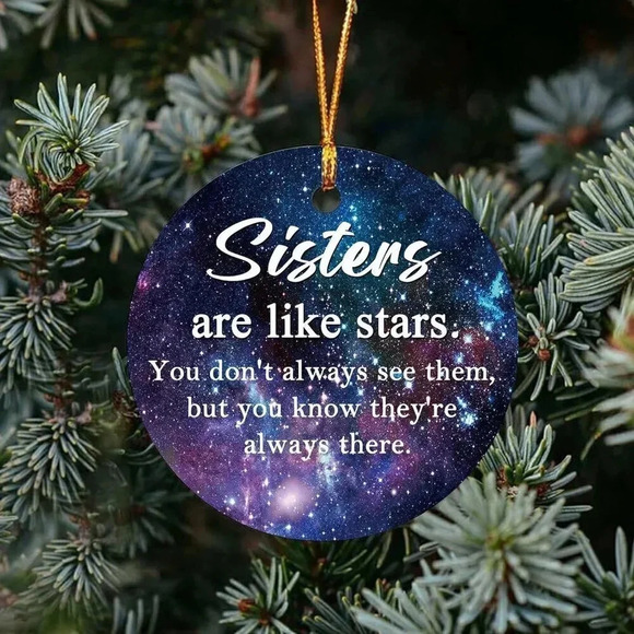 3" Sister Gifts from Brother Ceramic Christmas Decorations - Picture 7 of 7